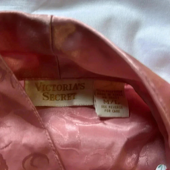 Victoria Secret gold label vintage pink sleep shirt/dress size M/L - Picture 3 of 6